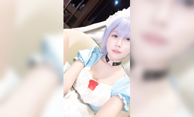 童顏巨乳蘿莉【京魚兒】二次元風COS裝摳B特寫 三場收費合集 (3)